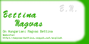 bettina magvas business card